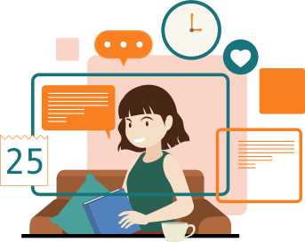 Abstract digital design for How To Make The Most Of Online Learning.